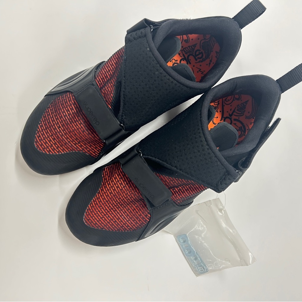 Nike Rev Cycle Shoes With SPD Clips- Black & Red